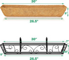 30 Inch Window Deck Boxes With Coco Liners And Adjustable Brackets For Porch  Fe