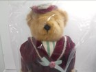 Avon Victorian Teddy Bear Dressed Up On A Stand New Unopened W certificate