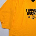 Thunder Hockey Jersey 08 09 Yellow Mesh Graphic Shirt Xl