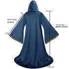 New Wizard Robe Cloak With Hood Men Women Sorcerer Renaissance Costume Medieval