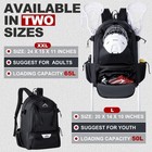 Gohimal Lacrosse Bag Extra Large Lacrosse Backpack With Tow Stick Holder  black 