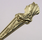 English Queen Victoria Solid Sterling Silver Souvenir Spoon 1896 Antique
