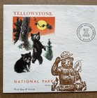 1966 Yellowstone Nat   l Park Fdc Smokey Bear Cubs Cachet Us 5   Parks Stamp