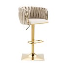 Coolmore Vintage Bar Stools With Back   Footrest  Counter Height 2pc set
