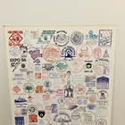 Expo 86 Lasting Impressions Pavilion Stamp Poster Print 27x18 Vancouver 1986