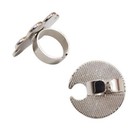 2pcs Nail Art Palette Finger Rings Mini Polish Holder Manicure Tool