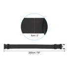 4 Set Luggage Strap With Combination Lock Luggage Tag Loop 78 x2   Black
