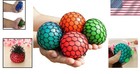 Assorted 4pcs Squishy Grape Balls - Ideal Stress Relief Tools For Kids   Adults