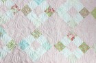 New Handmade Baby Girl Quilt   4 Patch On Point