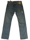 Levis 501 Original Fit Mens Jeans Straight Leg Button Fly 100  Cotton Light Wash
