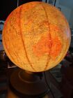 Vintage 1949 1953 Replogle Illuminated 12  Antique Globe Early Light Lamp Issue 