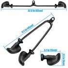 Upgraded 82cm 32  Extra Long Triceps Rope Pulldown Cable Attachments For Gym Bar