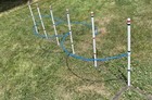 Set Of 4 Dog Agility Weave Pole Training Guide Wires    Free Shipping