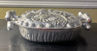 Vtg Don Drumm Cast Aluminum Covered Casserole Square Dish Mcm Brutalist - 1 5 Qt
