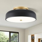 Dimmable Led Ceiling Light Fixture  2700k-6000k 5cct Modern Mid-century Semi 