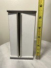 Vintage Dollhouse Miniature White Wood Refrigerator Read