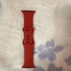 Red Silicone Sport Strap Replacement Band Compatible With Apple Watch Smartwatch