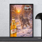 Miller High Life Lynx Poster Wildlife Beer Bar Decor Man Cave Wall Print 16x24