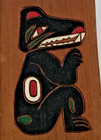 Vtg Northwest Pacific Coast First Nations Indigenous Panel Carving Bear Unsigned