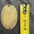 Vintage 3 x2  Brass Bronze Cast Iron Fire Association Fa 1817 Mark Plaque Sign