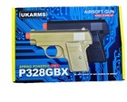 Set Of 2 Airsoft Guns Gold   Black Spring Powered Bb Pistol Kit Christmas Gift