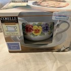 Vintage Corelle Impressions Summer Blush Gravy Boat Set New In Box White flowers