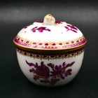 Dresden Carl Thieme Trinket Box Porcelain Hand Paint Floral Germany Antique