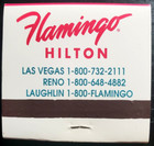 Flamingo Hilton Casino Las Vegas Reno Laughlin Full Unstruck 30 Strike Matchbook
