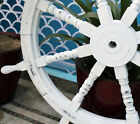 36   Decorative Gaston Antique Ship Wheel Wooden Captain Boat Steering Wall New