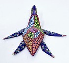 Alebrije Hand Painted Oaxacan Sea Turtle Wood Carving Folk Art Mexico 3 5 Signed