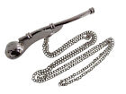 5  Boatswain Brass Whistle W Chain Bosun Call Pipe Nautical Marine Chrome Finish