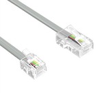 2 Pack 6ft Rj45 8p4c Male To Rj11 6p4c Male Adapter Converter Cable Grey