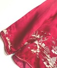 Beautiful Vintage Satin Women Top Antique Red Silky Blouse Jacket Handmade Asian