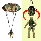Hand Throw Parachute Soldier Action Figure Set Outdoor Game Children Toy Gift