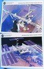 Nasa Litho Photo Lot Of 4 Vtg  94 Space Station Shuttle Assembly Mir Docking
