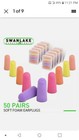 Foam Ear Plugs 6 Pack Multicolor New W  Case Hearing Protection