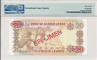 Bank Of Sierra Leone Sierra Leone 20 Leones 1984 Specimen Pmg  67epq