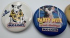 Vtg Beer Pinback Buttons Lot Of 4 Bud Light Miller High Life O doul s 80s