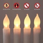 Led Flameless Flickering Taper Candles-6 25  Warm White 6h Timer Function