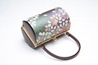 Dear Vanilla Japanese Kimono Enamel Handbag Purse Vintage Authentic Made Japan