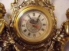 Design Toscano Grande Chateau Beaumont Ornate Clock Table Mantle Resin