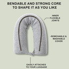 Twist Memory Foam Travel Pillow  Bendable Neck Pillow For Airplane  Car And Home