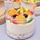 12oz Clear Plastic Storage Jars Containers 8 Pack Refillable Wide-mouth Plastic