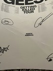 Geese Getting Killed Tour Vip Concert Poster Signed By Full Band 12 5x19   