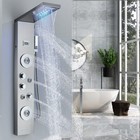Ello allo Shower Panel Tower System Led Rain waterfall Shower Head Massage Jets
