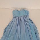 Forher Andforhim Dress 2 Blue Womens Strapless Prom Long Ball Bridesmaid Chiffon