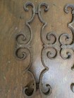 Cast Iron Scrolled Fence Panels Reclaimed Salvaged Antique Vintage 17  X 8  Pair
