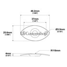 Electric Guitar Jack Plate Input Output Jackplate Oval For Telecaster Les Paul