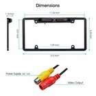 Us License Plate Metal Frame Rear View Backup Camera Cmos Hd Led Night Vision