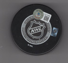 Dylan Larkin Signed Detroit Red Wings 2022 All Star Puck Beckett Bas Witness Qr